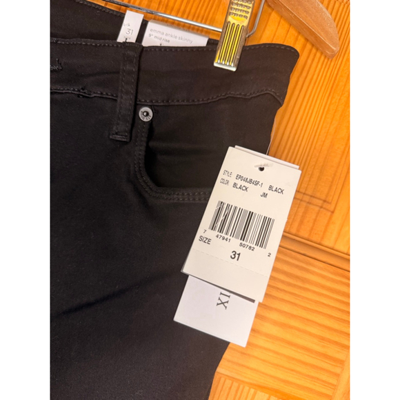 STS Blue Emma Ankle Skinny Jeans Black Size 31 Mid-Rise NWT - Picture 3 of 5